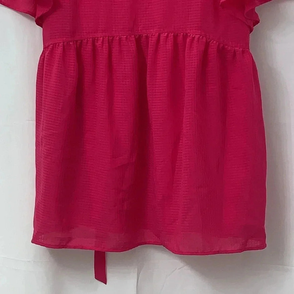 Women’s Isabel Short Sleeve Pink Maternity Shirt Size Large EUC - Picture 3 of 7